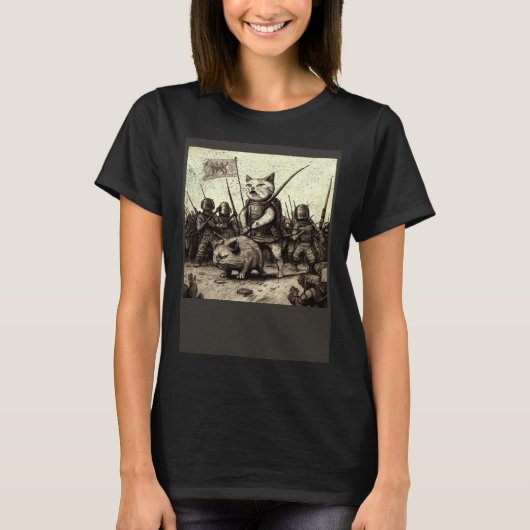 猫と豚の戦争 Tシャツ (正面)