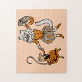 猫と踊り ジグソーパズル (縦)