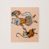 猫と踊り ジグソーパズル (縦)