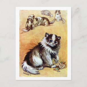 猫と遊ジュエリーのルイ・ワイン ポストカード
