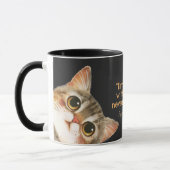 猫と過ごした時間は無駄にはならない マグカップ (左)