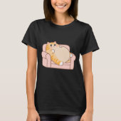 猫と過ごすのんびりとした日々 Tシャツ (正面)