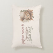 猫と過ごす時間のかわいい猫の水彩画デザイン アクセントクッション (正面(垂直))