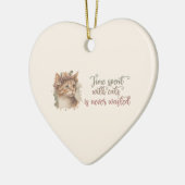 猫と過ごす時間のかわいい猫の水彩画デザイン セラミックオーナメント (左)