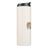 猫と過ごす時間のかわいい猫の水彩画デザイン タンブラー (回転左)
