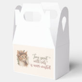 猫と過ごす時間のかわいい猫の水彩画デザイン フェイバーボックス (オープン)