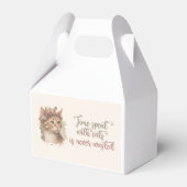 猫と過ごす時間のかわいい猫の水彩画デザイン フェイバーボックス (正面サイド)