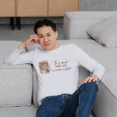 猫と過ごす時間のかわいい猫の水彩画デザイン Tシャツ
