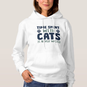 猫と過ごす時間は無駄ではない パーカ