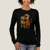 猫と過ごす秋の感謝祭 トライブレンドTシャツ (正面)