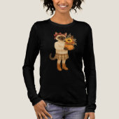猫と過ごす秋の感謝祭 トライブレンドTシャツ (正面)