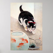 猫と金魚鉢のアートワーク, ポスター (正面)