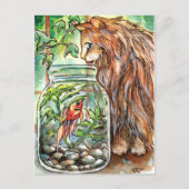 猫と金魚 ポストカード (正面)