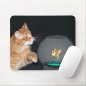 猫と金魚 マウスパッド (マウス)