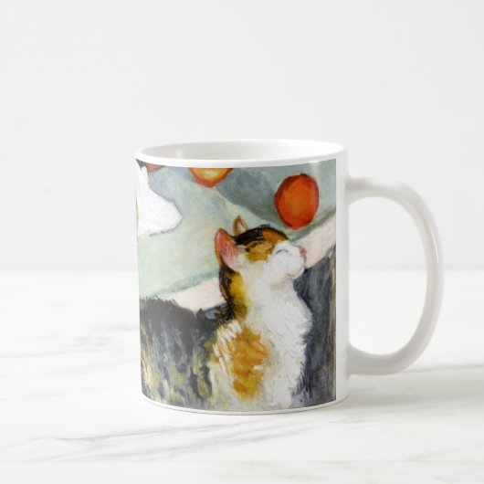 猫と静物威厳があるMacke コーヒーマグカップ (右)