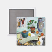 猫と静物威厳があるMacke マグネット (正面/裏面)