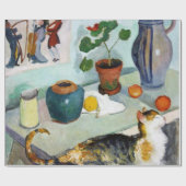 猫と静物威厳があるMacke ラッピングペーパー (フラット)
