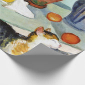 猫と静物威厳があるMacke ラッピングペーパー (角)