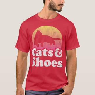 猫と靴メンズキャットシューズ Tシャツ