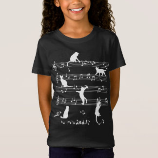 猫と音楽の贈遊り物、猫の音楽 Tシャツ