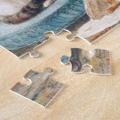 猫と音楽パズル ジグソーパズル (側面)