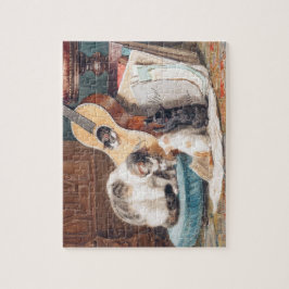 猫と音楽パズル ジグソーパズル