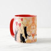 猫と風船 マグカップ (正面左)