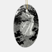 猫と魔女 セラミックオーナメント (右)