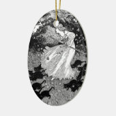 猫と魔女 セラミックオーナメント (左)