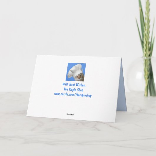 猫と魚おもしろいの父の日 カード (裏面)