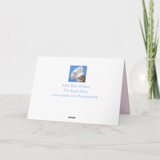 猫と魚と蝶の母の日 シーズンカード (裏面)