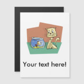 猫と魚のボウルのクリップアート (正面/裏面)