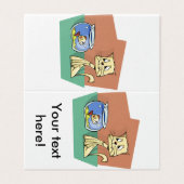 猫と魚のボウルのクリップアート (外部フラット)