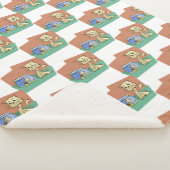 猫と魚のボウルのクリップアート シェルパブランケット (3/4)