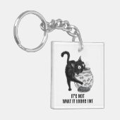 猫と魚 キーホルダー (正面左)