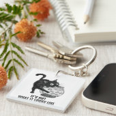 猫と魚 キーホルダー (正面右)