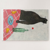 猫と魚 ジグソーパズル (横)