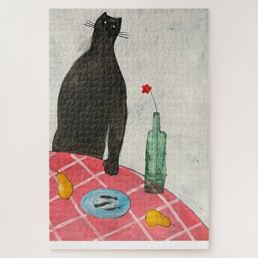 猫と魚 ジグソーパズル (縦)