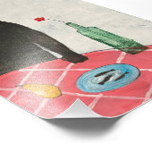 猫と魚 フォトプリント            (角)