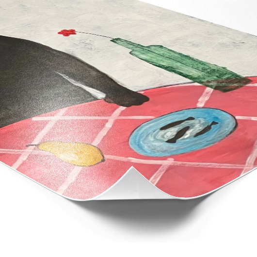 猫と魚 フォトプリント            (角)