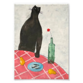 猫と魚 フォトプリント            (正面)