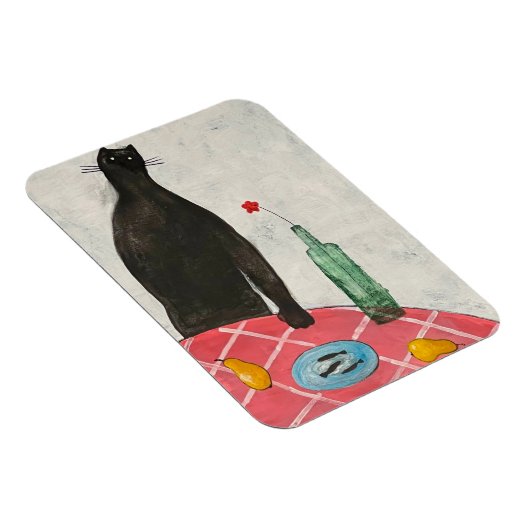 猫と魚 マグネット (右側)