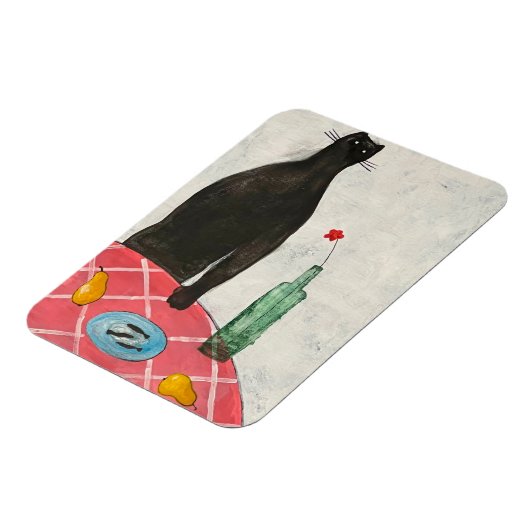 猫と魚 マグネット (左側)