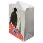 猫と魚 ミディアムペーパーバッグ (裏面アングル)