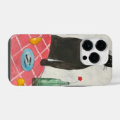 猫と魚 iPhoneケース (裏面横)