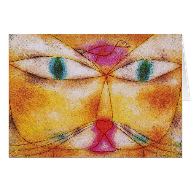 猫と鳥 – Paul Klee (正面横)