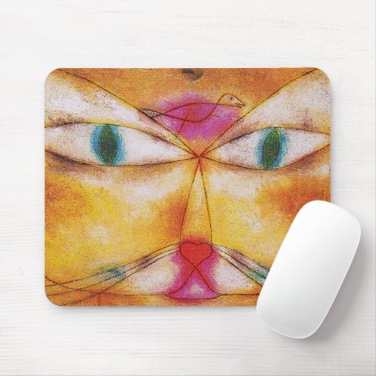猫と鳥 – Paul Klee マウスパッド (マウス)