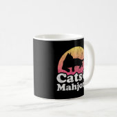 猫と麻雀 コーヒーマグカップ (正面右)