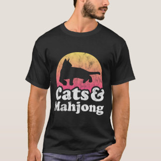 猫と麻雀 'Sまたは'Sの猫 Tシャツ