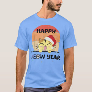 猫と2023年新年おめでとうおもしろい。 Tシャツ